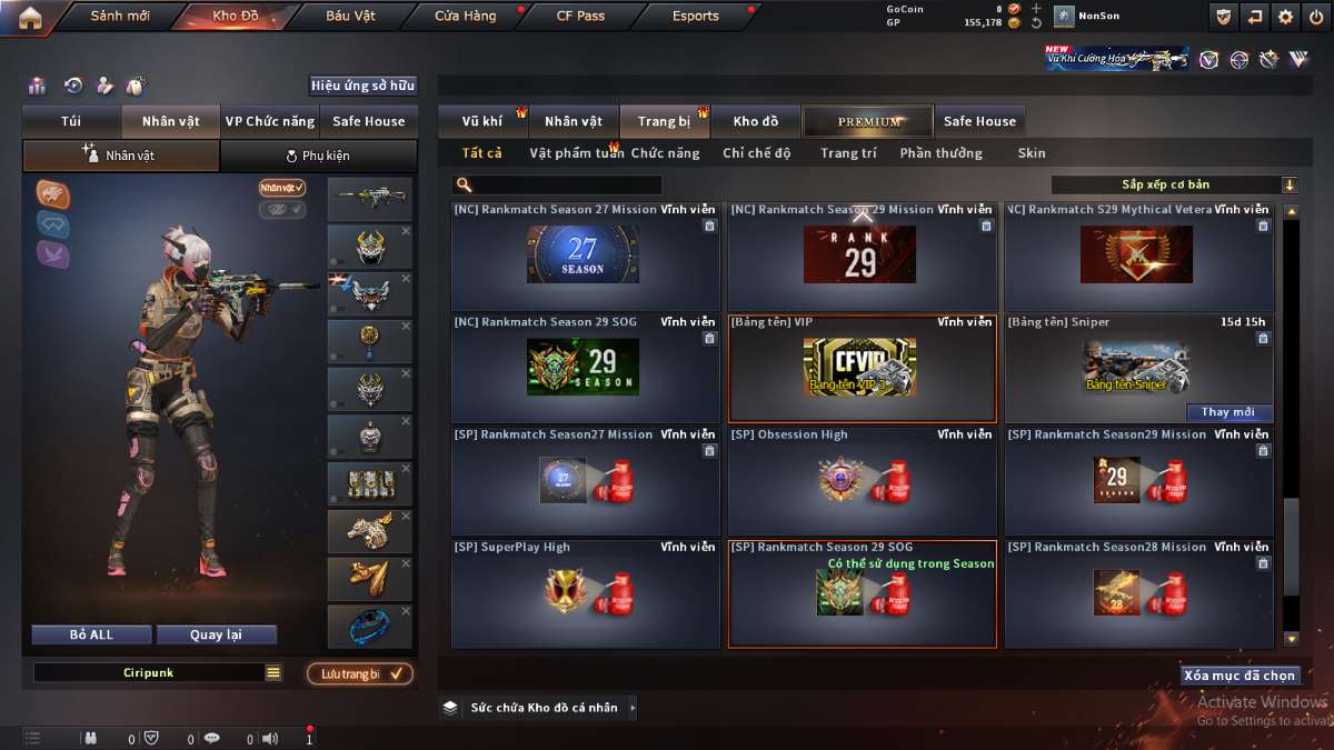 shop acc cf uy tin gia re